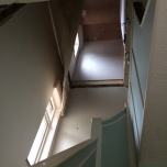 Opening up to the loft for new stairs